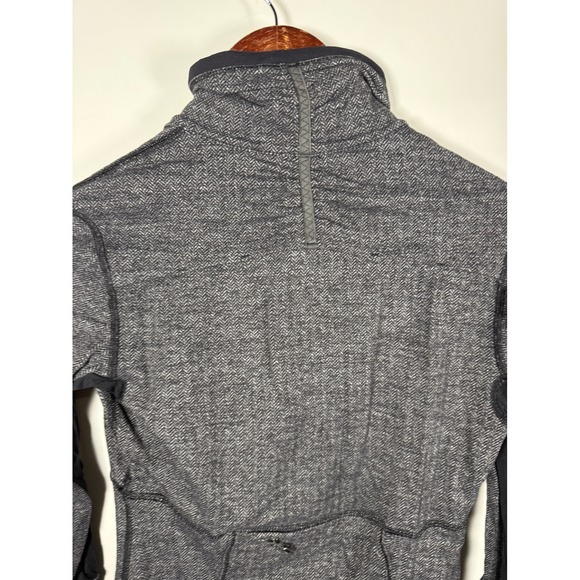 Lululemon Athletica Women's Gray Herringbone Athletic Jacket Size 6 - Picture 4 of 9